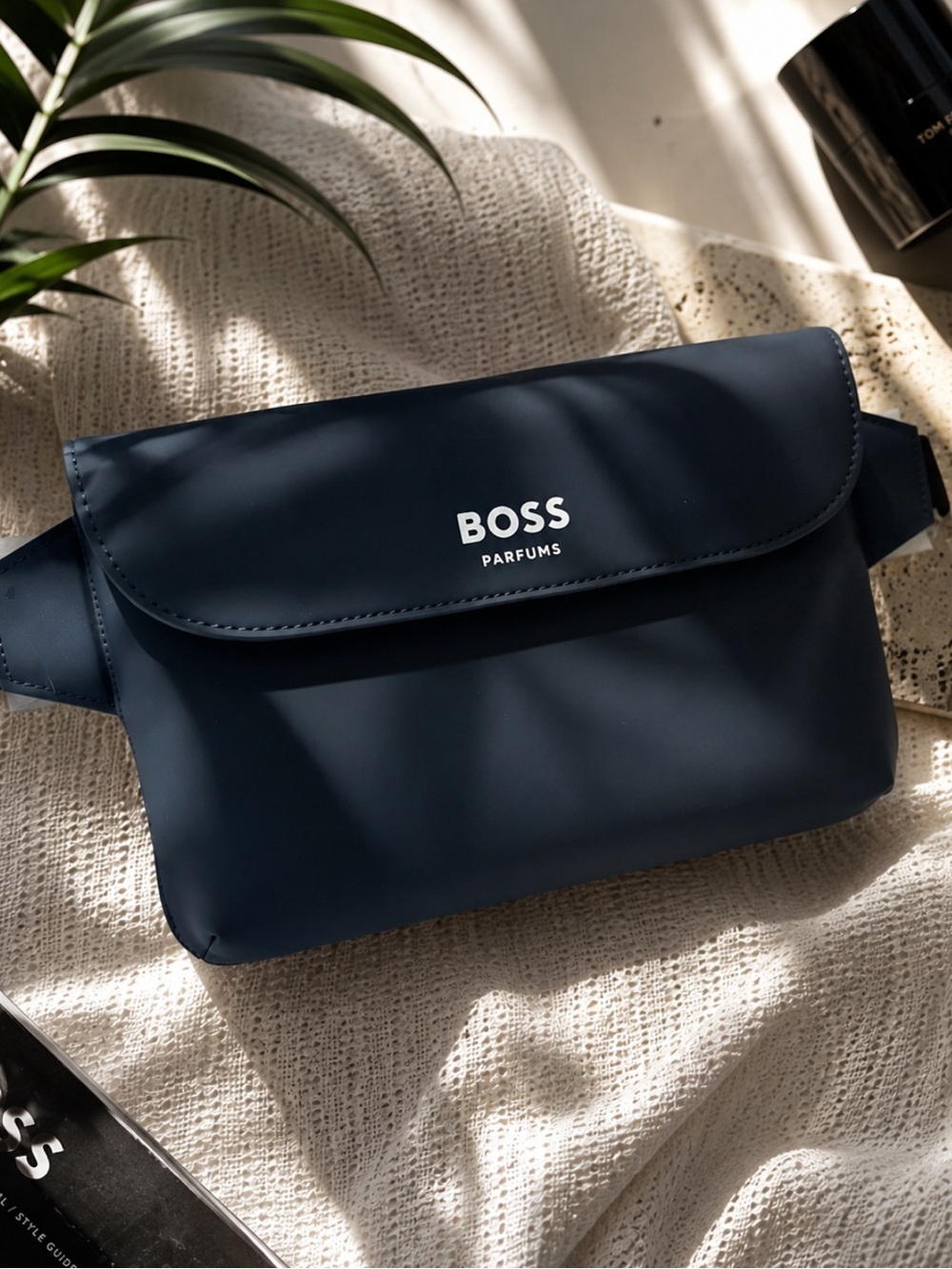 BOSS Navy Blue Parfums Waist Bag